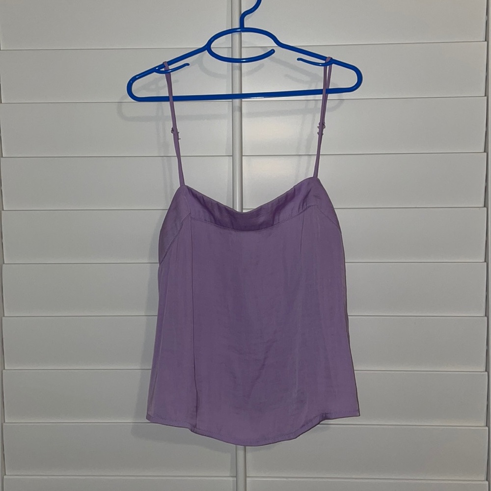 Lavender Cropped Tank Top
